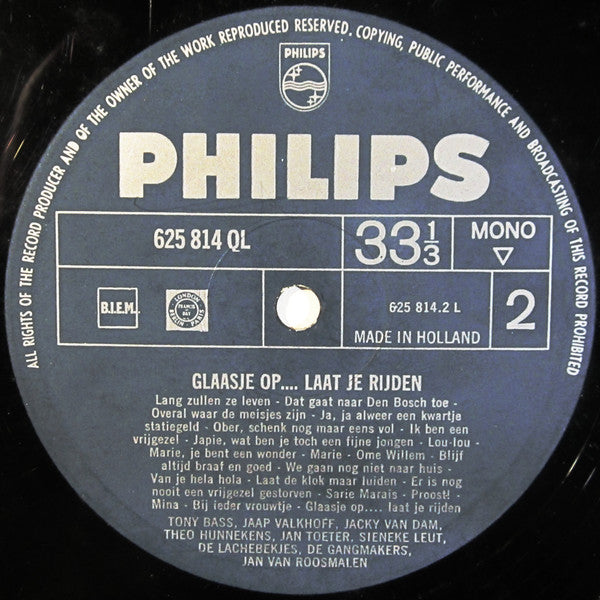 Various - Glaasje Op... Laat Je Rijden (LP) 46221 Vinyl LP Vinyl Goed / Hoes Goed