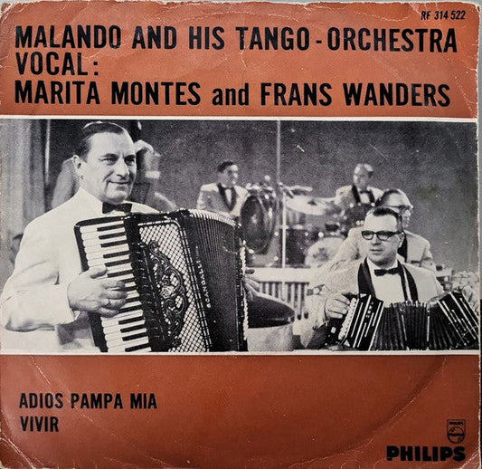 Malando And His Tango Orchestra - Adios Pampa Mia 33469 Vinyl Singles Vinyl Goed / Hoes Goed
