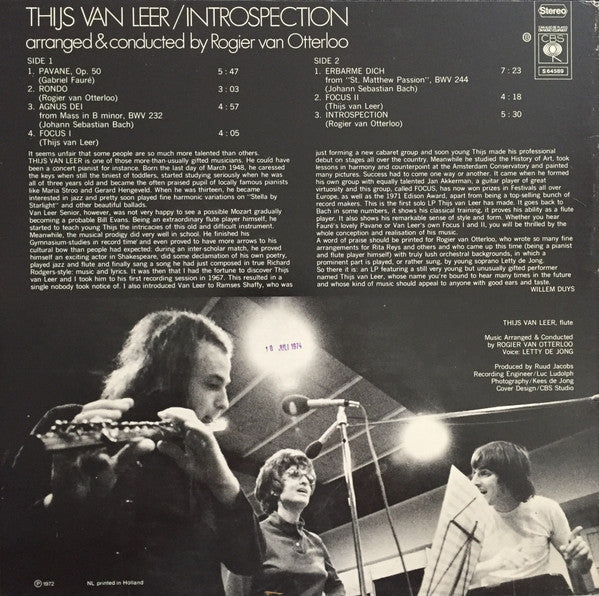 Thijs Van Leer – Introspection (LP) 44410