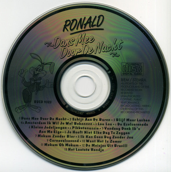 Ronald - Dans Mee Door De Nacht (CD) 70552 Compact Disc Goede Staat