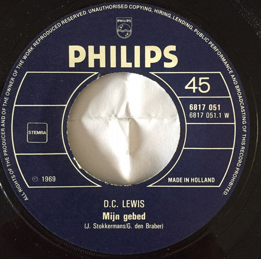 D.C. Lewis, Louis Neefs - Mijn Gebed / Margrietje 16351 Vinyl Singles Vinyl Goed / Hoes Generic