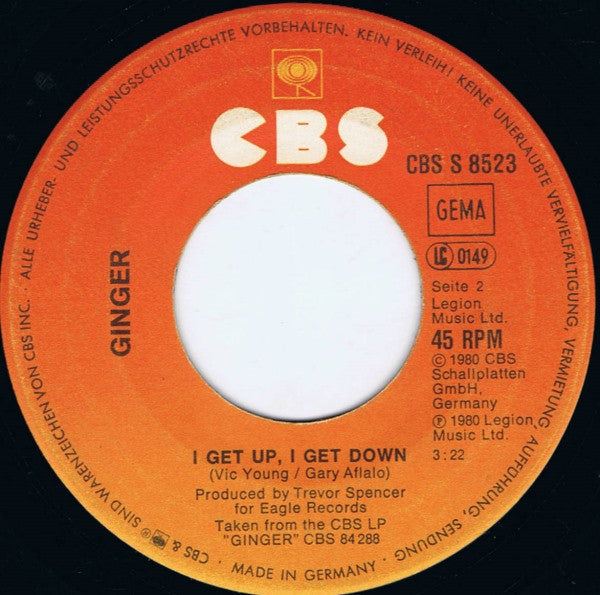 Ginger - Blind Date 29397 Vinyl Singles Vinyl Goed / Hoes Goed