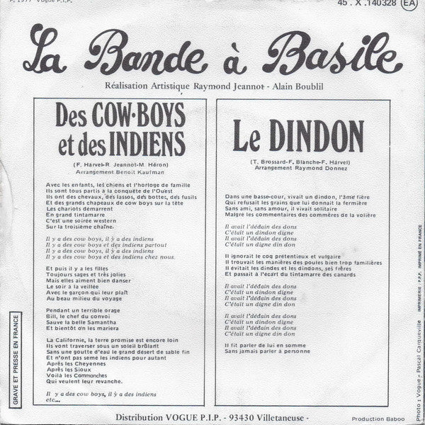 La Bande A Basile - Le Dindon 31488 Vinyl Singles Vinyl Goed / Hoes Goed