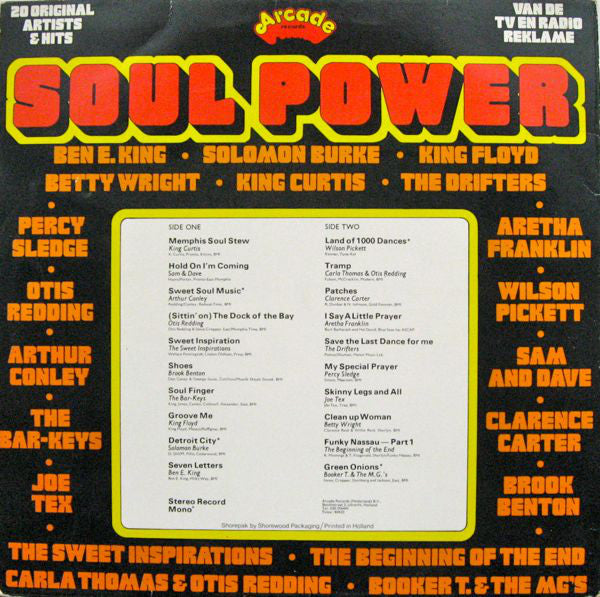 Various - Soul Power (LP) 43059 Vinyl LP Vinyl Goed / Hoes Goed