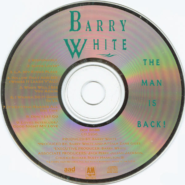 Barry White - The Man Is Back! (CD) 70618 Compact Disc Goede Staat