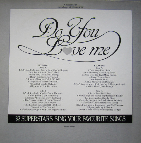 Various - Do You Love Me - 32 Superstars Sing Your Favourite Songs (LP) 51500 Vinyl LP Dubbel Vinyl Goed / Hoes Goed