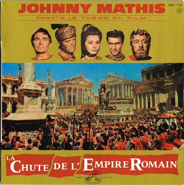 Johnny Mathis - La Chute De L'Empire Romain 29234 Vinyl Singles EP Vinyl Goed / Hoes Goed
