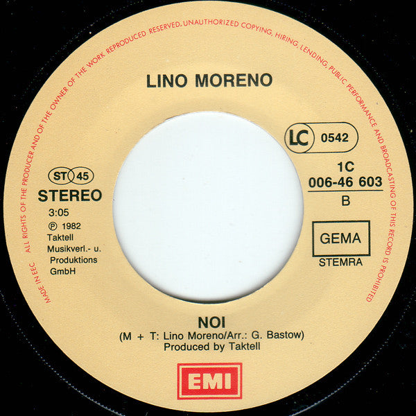 Lino Moreno - Questo Grande Amore 16177 Vinyl Singles Vinyl Goed / Hoes Goed