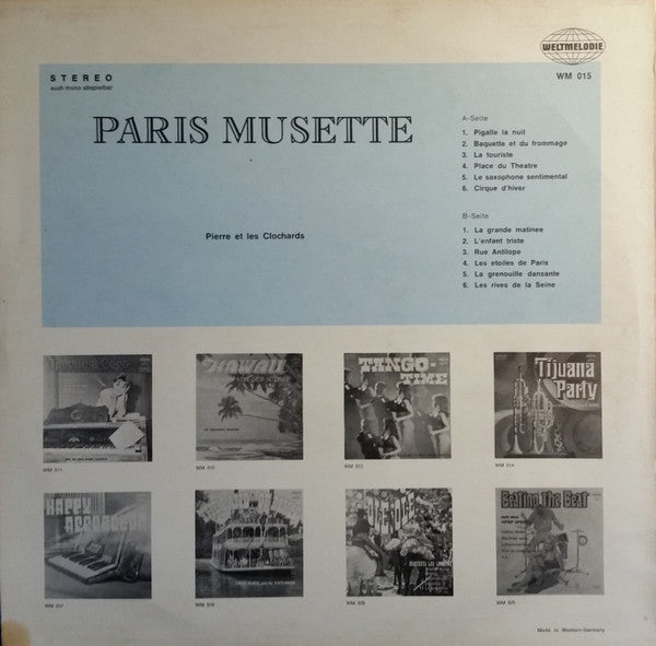 Pierre Et Les Clochards - Paris Musette (LP) 41347 Vinyl LP Vinyl Goed / Hoes Goed