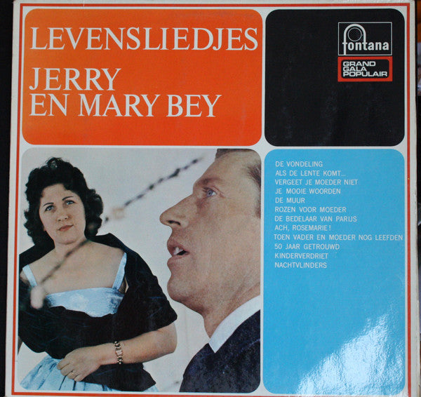 Jerry En Mary Bey - Levensliedjes (LP) 43889 Vinyl LP Vinyl Goed / Hoes Goed