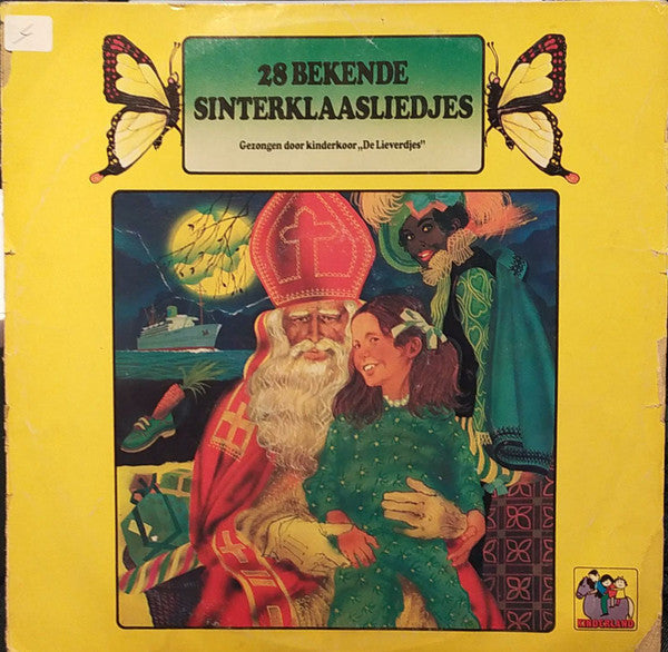 Kinderkoor Lieverdjes - 28 Bekende Sinterklaasliedjes (LP) 50215 Vinyl LP Vinyl Goed / Hoes Goed