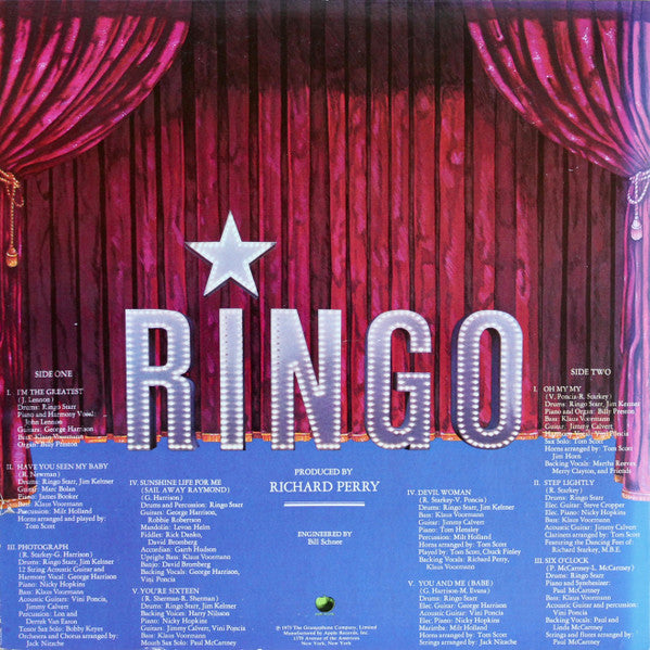 Ringo Starr - Ringo (LP) 51766 Vinyl LP Vinyl Goed / Hoes Zie Foto