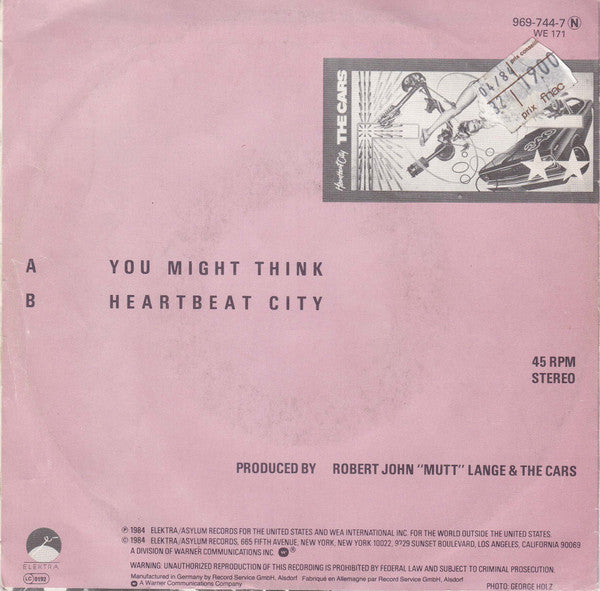 Cars - You Might Think 29992 Vinyl Singles Vinyl Goed / Hoes Goed