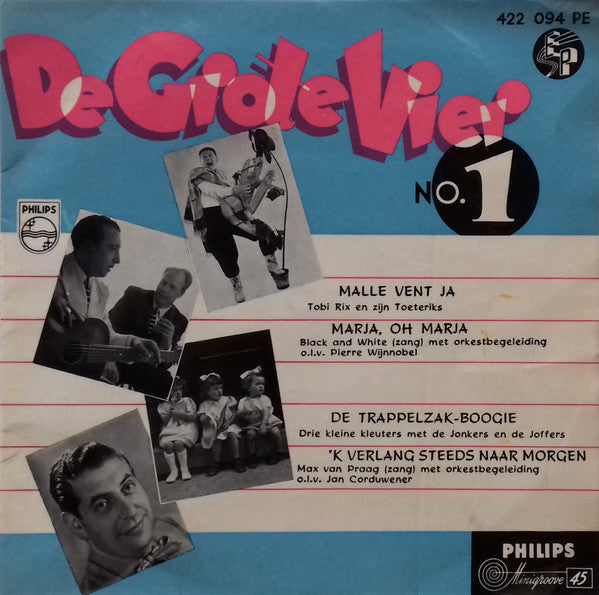 Various - De Grote Vier No. 1 28793 Vinyl Singles EP Vinyl Goed / Hoes Goed