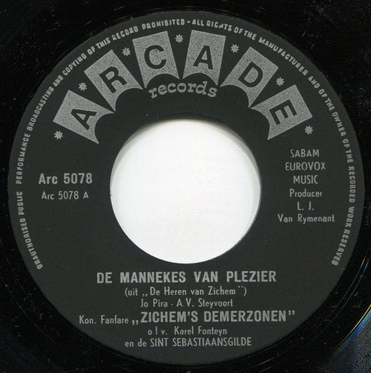 Zichem's Demerzonen En De Sint Sebastiaansgilde - De Mannekes Van Plezier 36725 gen Vinyl Singles Vinyl Goed / Hoes Generic