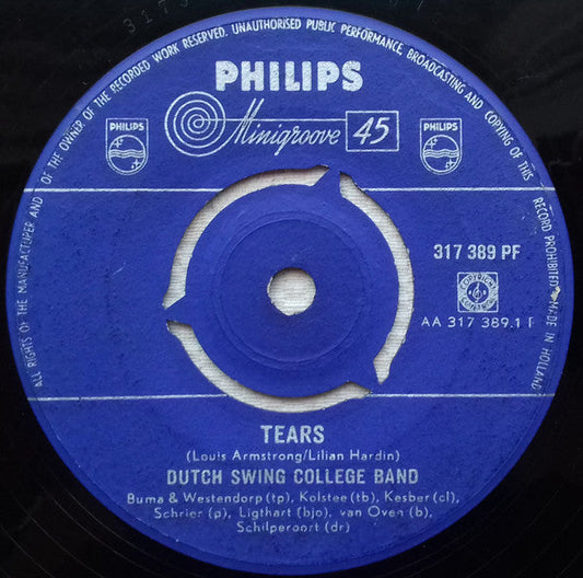 Dutch Swing College Band - Tears 39812 Vinyl Singles Vinyl Goed / Hoes Generic