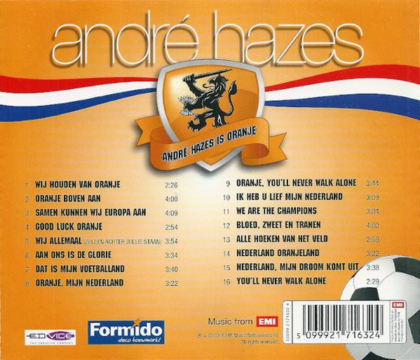 André Hazes - André Hazes Is Oranje (CD) Compact Disc Vinyl Goed / Hoes Goed