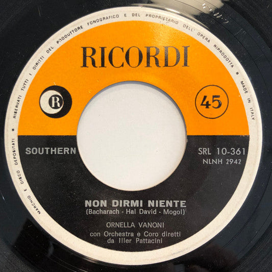 Ornella Vanoni - Non Dirmi Niente (Don't Make Me Over) 02469 Vinyl Singles Vinyl Goed / Hoes Generic