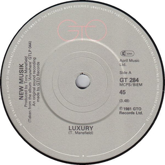 New Musik - Luxury 38736 Vinyl Singles Vinyl Goed / Hoes Generic
