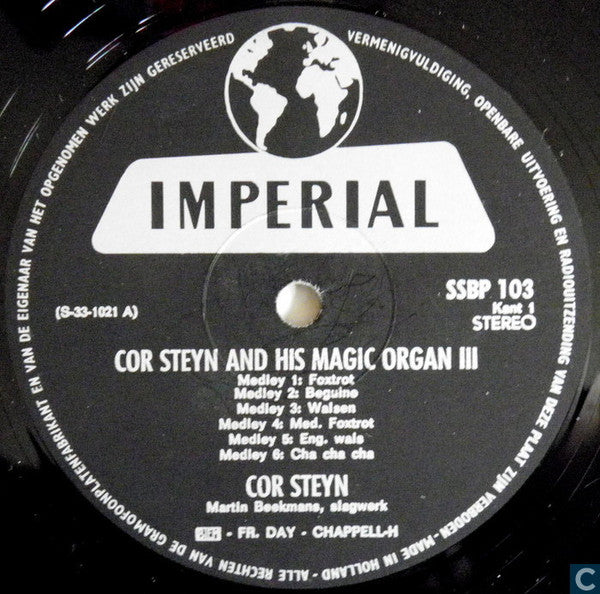 Cor Steyn - Cor Steyn (LP) Vinyl LP Vinyl Zeer Goed / Hoesje Goed "VINYLSINGLES.NL"