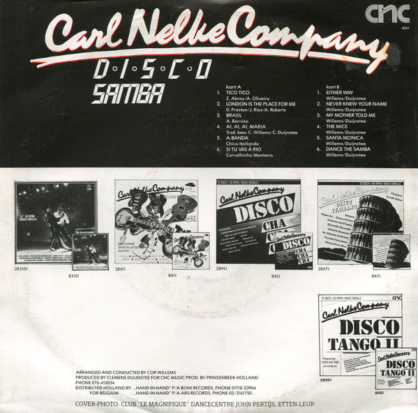 Carl Nelke Company - Disco Samba 16787 Vinyl Singles Vinyl Goed / Hoes Goed