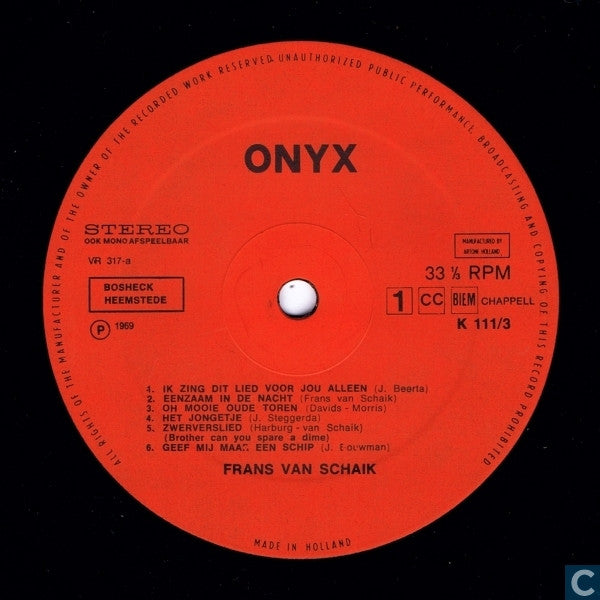 Frans Van Schaik - Frans Van Schaik (LP) 46198