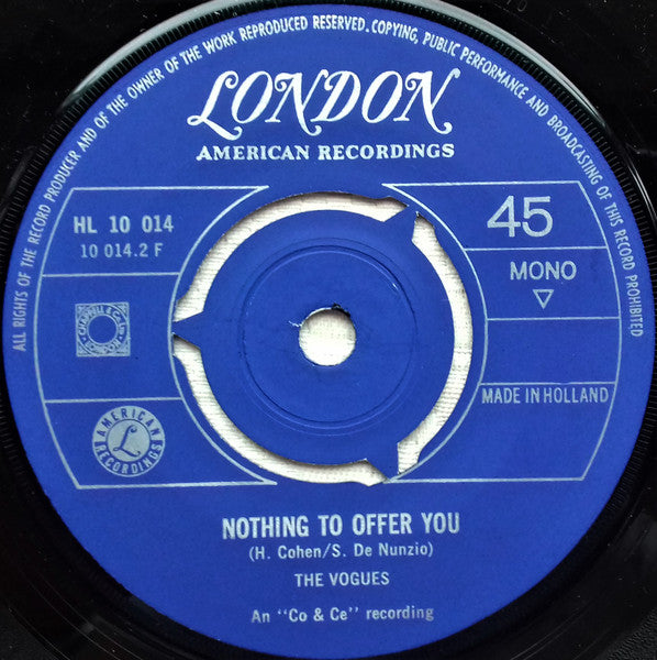 Vogues - Five O'Clock World 34105 Vinyl Singles Vinyl Goed / Hoes Goed