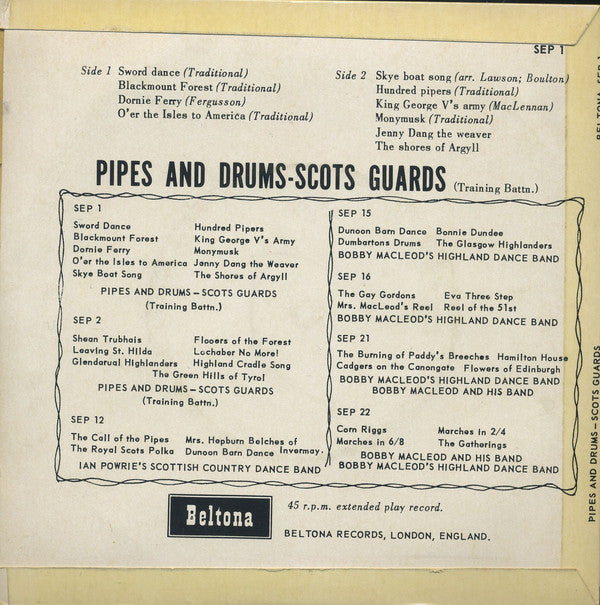 Pipes And Drums Scots Guards - Sword Dance 24144 Vinyl Singles Vinyl Goed / Hoes Goed