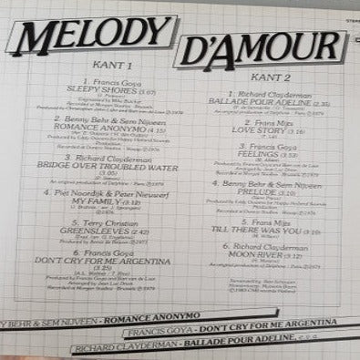 Various - Melody D'Amour (LP) 44421 Vinyl LP Vinyl Goed / Hoes Goed