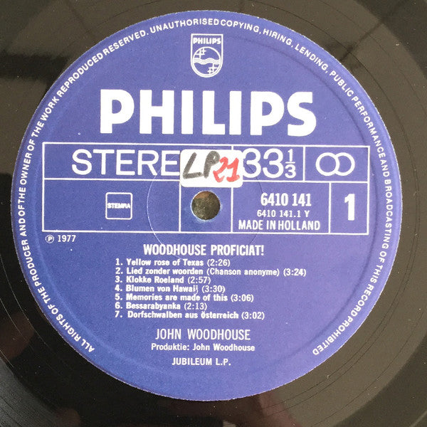John Woodhouse – Woodhouse, herzlichen Glückwunsch! (LP) 40852