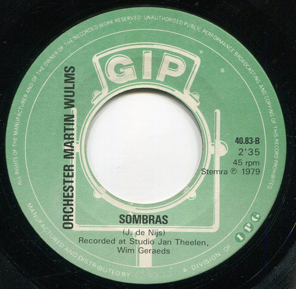 Orchester Martin Wulms - Never On Sunday 18331 Vinyl Singles Vinyl Goed / Hoes Generic