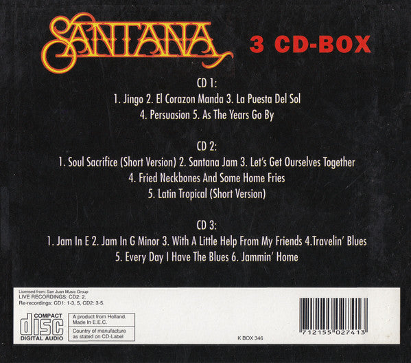 Santana - Santana (CD) 70914 Compact Disc Goede Staat