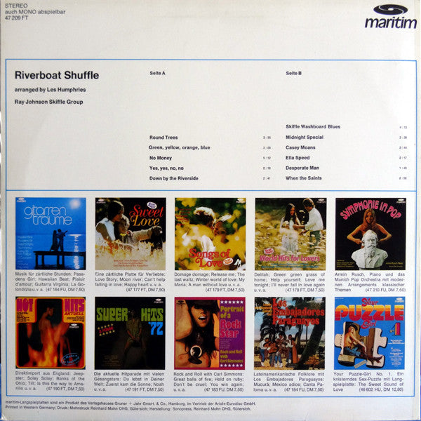 Ray Johnson Skiffle Group – Riverboat Shuffle (LP) 42412