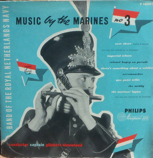 Marinierskapel der Koninklijke Marine - Music By The Marines No 3 (10") Vinyl LP 10" Vinyl Goed / Hoes Goed