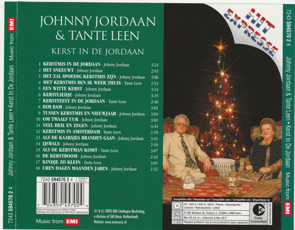 Johnny Jordaan & Tante Leen - Kerst In De Jordaan (CD) 70492 Compact Disc Goede Staat