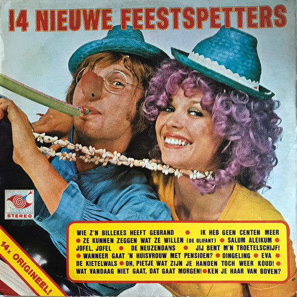 Various - 14 Nieuwe Feestspetters (LP) 42376 Vinyl LP Vinyl Goed / Hoes Goed