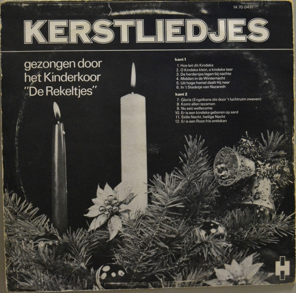 Kinderkoor De Rekeltjes - Kerstliedjes (LP) 42791 Vinyl LP Vinyl Goed / Hoes Goed