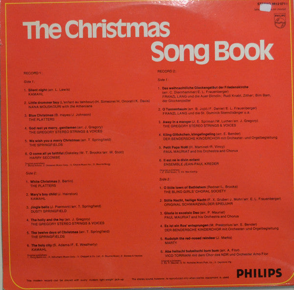 Various - The Christmas Song Book (LP) 40247 Vinyl LP Dubbel Vinyl Goed / Hoes Goed