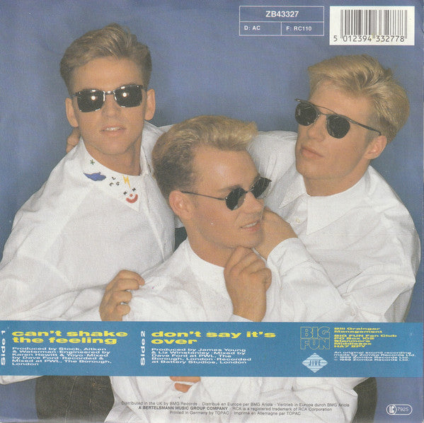 Big Fun - Can't Shake The Feeling 14190 Vinyl Singles Vinyl Goed / Hoes Goed