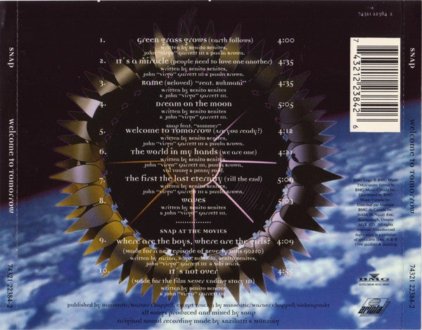 Snap! - Welcome To Tomorrow (CD) Compact Disc Vinyl Goed / Hoes Goed