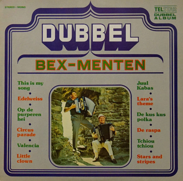 Akkordeon-Duo Bex-Menten - Dubbel (LP) Vinyl LP Vinyl Zeer Goed / Hoesje Goed "VINYLSINGLES.NL"