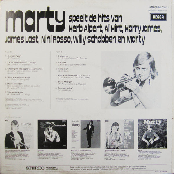 Marty Schreijenberg - Marty Speelt De Hits Van Herb Alpert (LP) 41526 Vinyl LP Vinyl Goed / Hoes Goed
