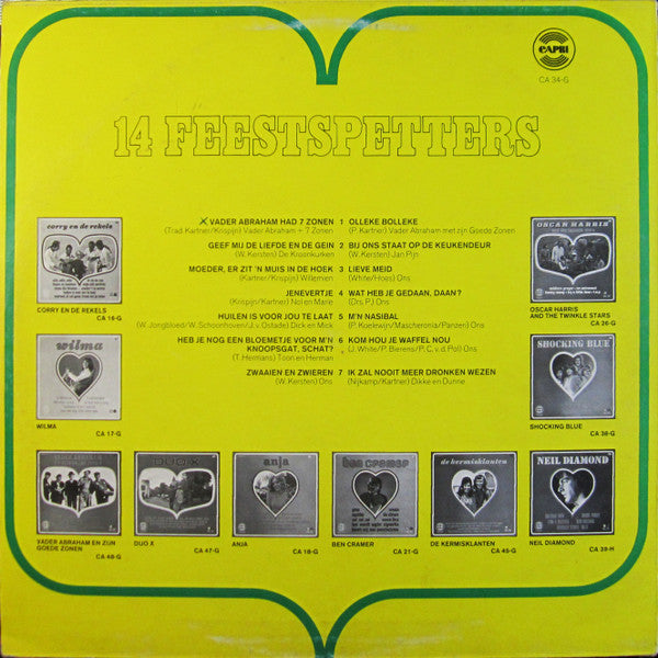 Various - 14 Feestspetters (LP) 50697 Vinyl LP Vinyl Goed / Hoes Goed