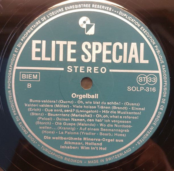 Weltberühmte Minerva-Orgel Aus Alkmaar - Orgelball (LP) 40987