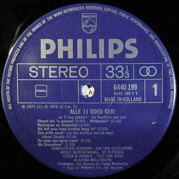 Various - Alle 11 Goed Gek! En 2 Nóg Gekker! Deel 4 (LP)