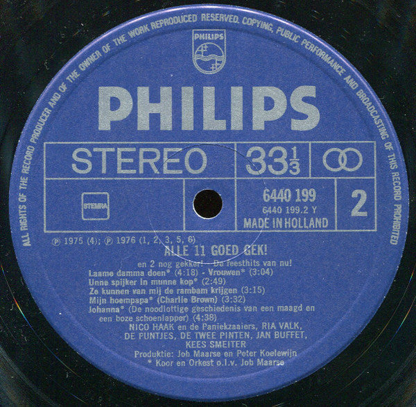 Various - Alle 11 Goed Gek! En 2 Nóg Gekker! Deel 4 (LP)