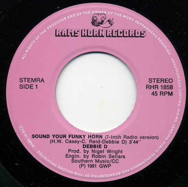Debbie D - Sound Your Funky Horn 14453 Vinyl Singles Vinyl Goed / Hoes Goed