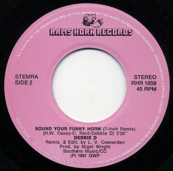 Debbie D - Sound Your Funky Horn 14453 Vinyl Singles Vinyl Goed / Hoes Goed
