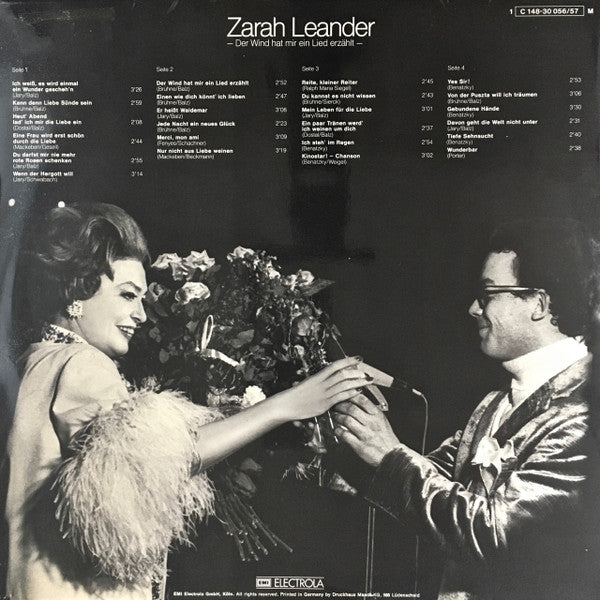 Zarah Leander - Der Wind Hat Mir Ein Lied Erzählt (LP) 50312 Vinyl LP Dubbel Vinyl Goed / Hoes Goed