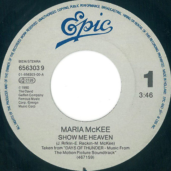 Maria McKee - Show Me Heaven 30008 Vinyl Singles Vinyl Goed / Hoes Goed